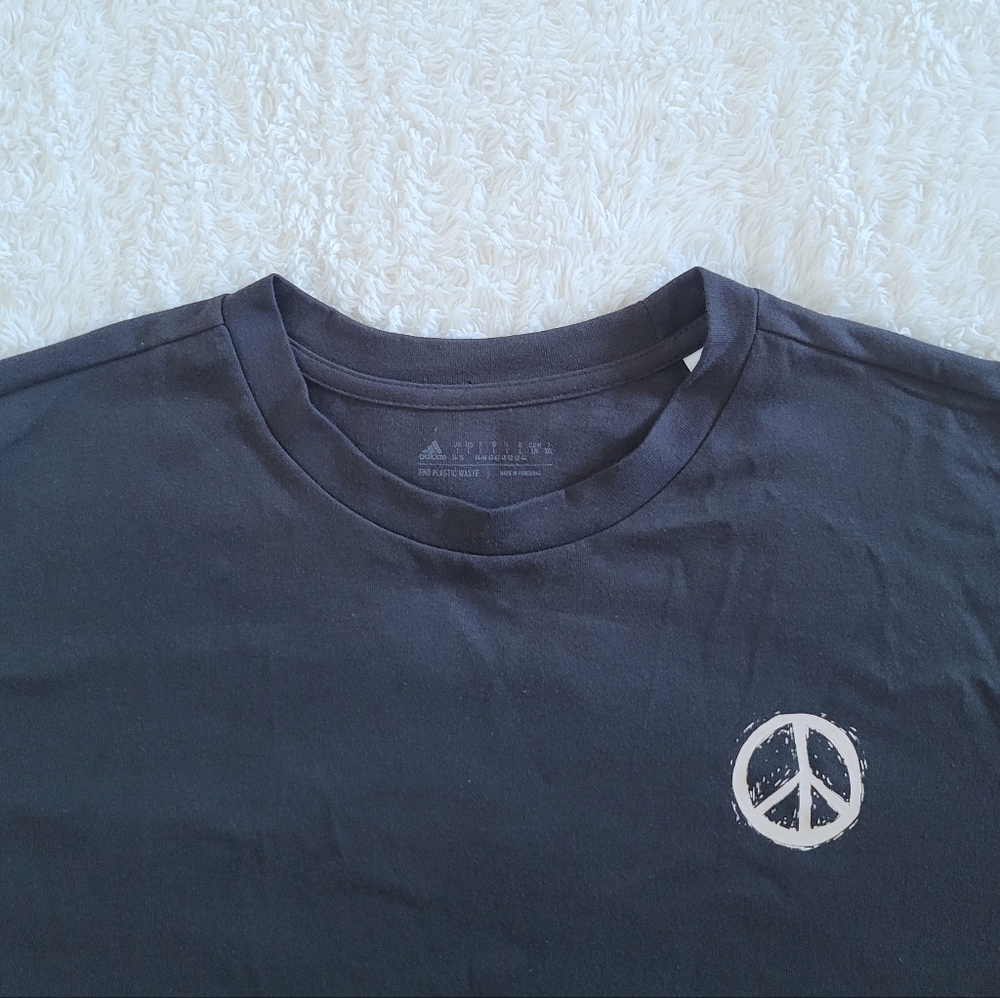 ✨️HP✨️ Adidas Los Angeles🏙 Peace Sign☮️ Tee👕 - NWT - Picture 4 of 13